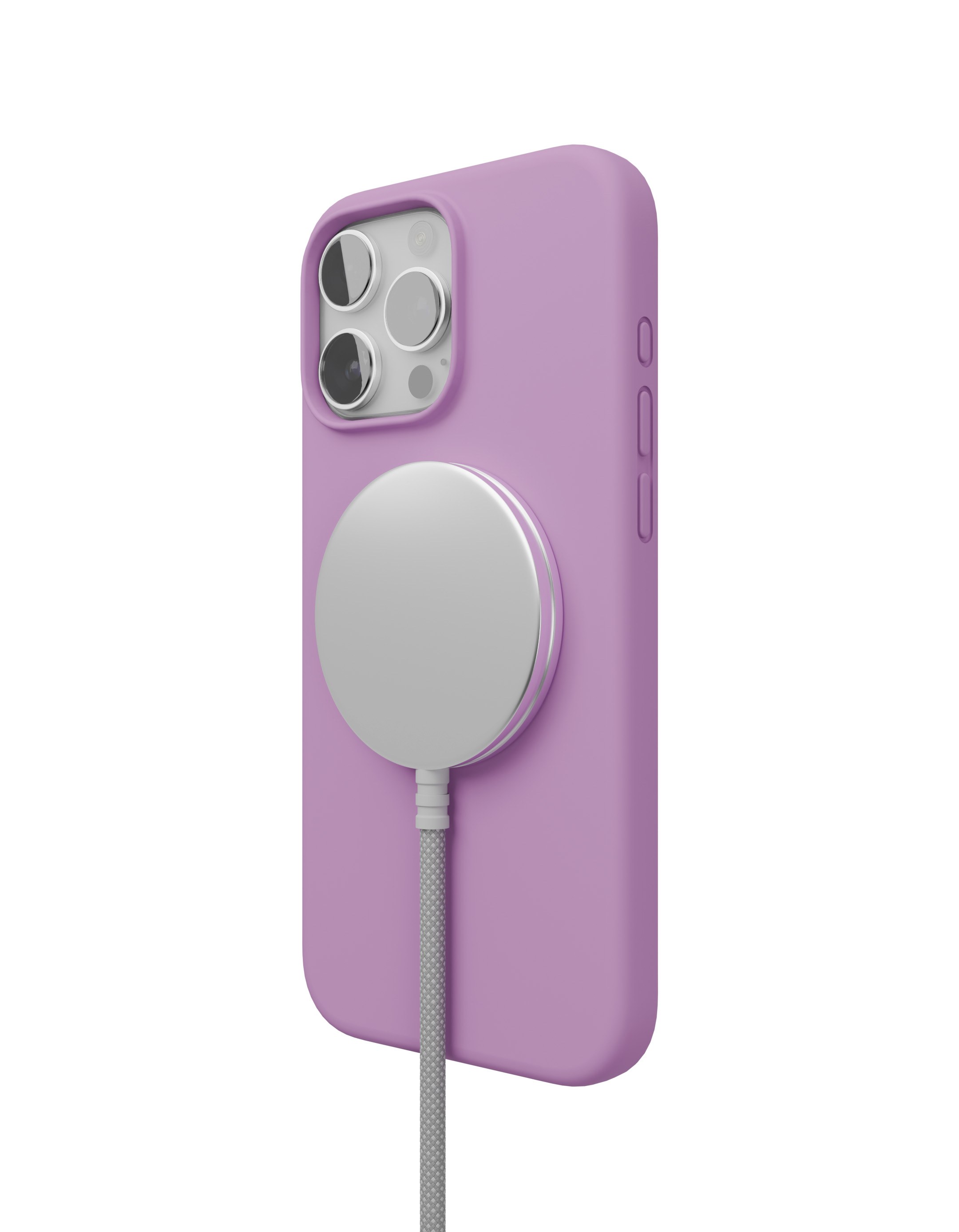Чехол защитный VLP Aster Case с MagSafe для iPhone 16 Pro, розовый