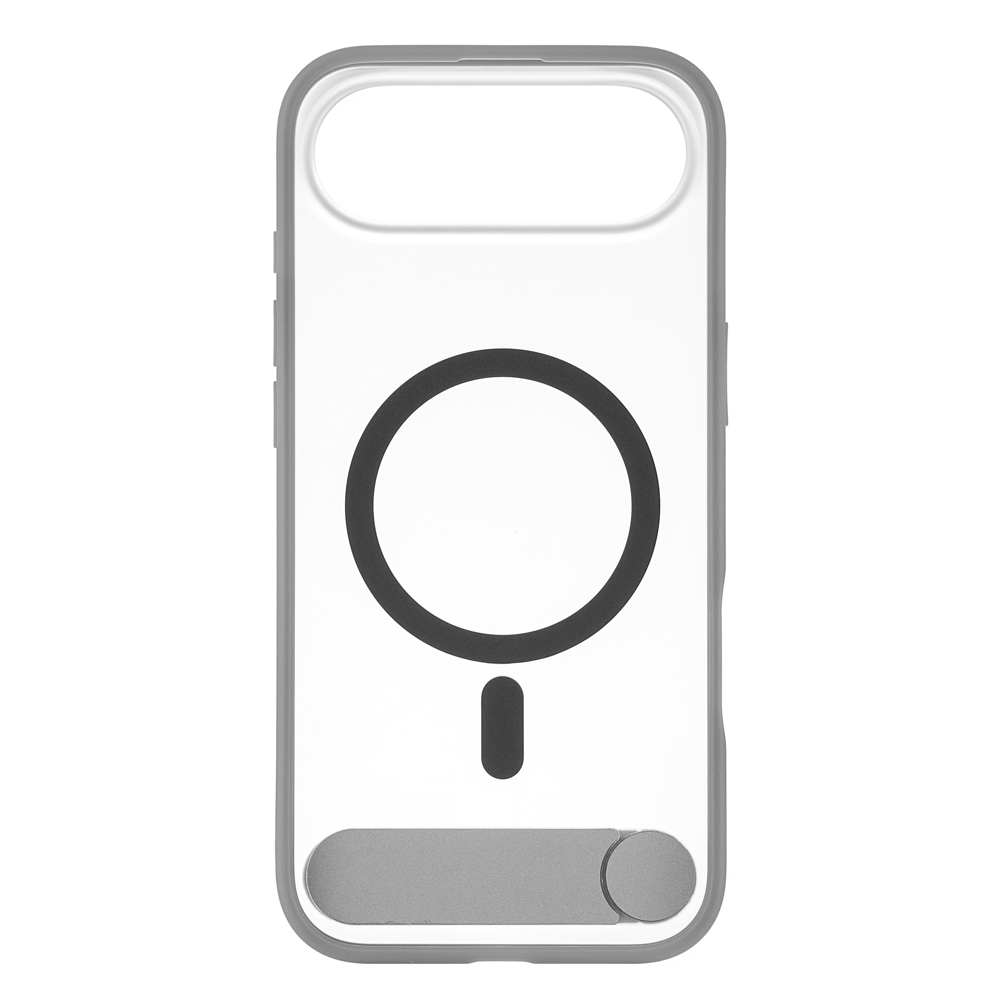 На фото изображено Чехол защитный uBear Stand 360° Mag Case для iPhone Air, серый