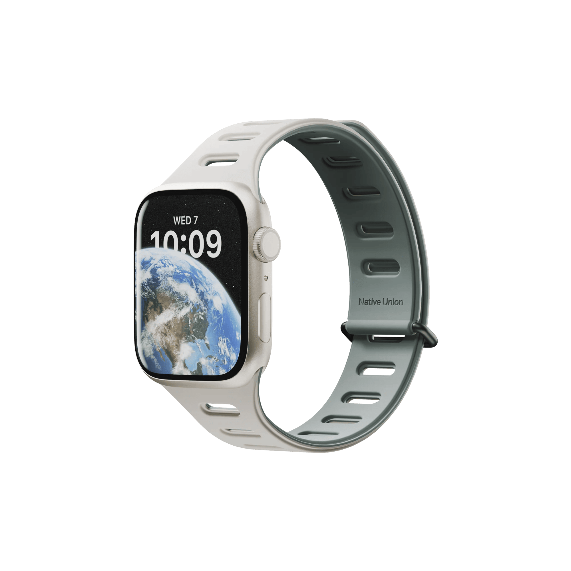 Ремешок Native Union для Apple Watch Magnetic 42/44/45/49мм, зеленый/серый