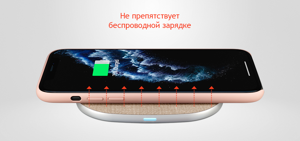 Чехол uBear Touch Case для iPhone 11, розовый
