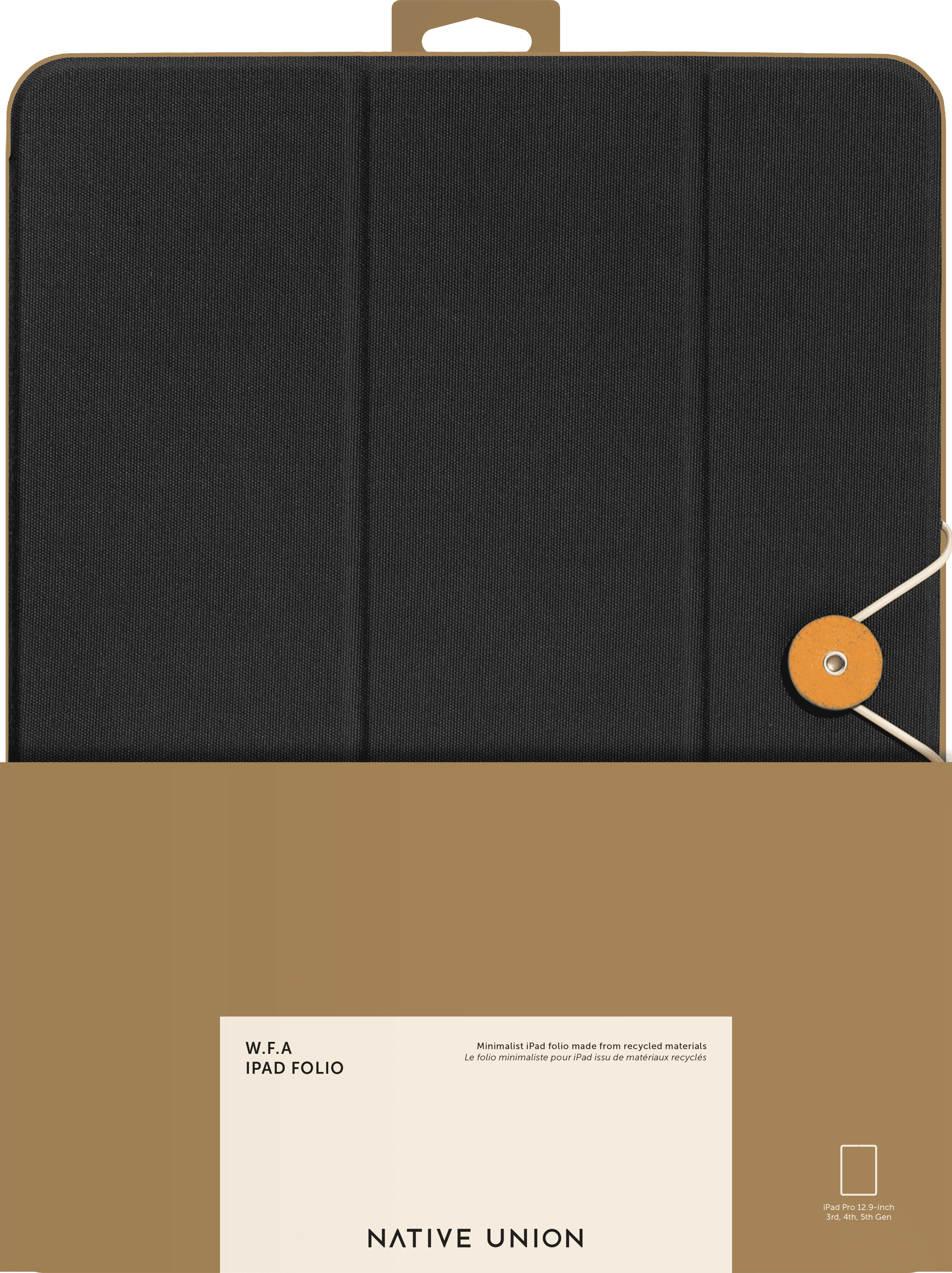 Чехол Native Union Folio для iPad Pro 12,9", черный