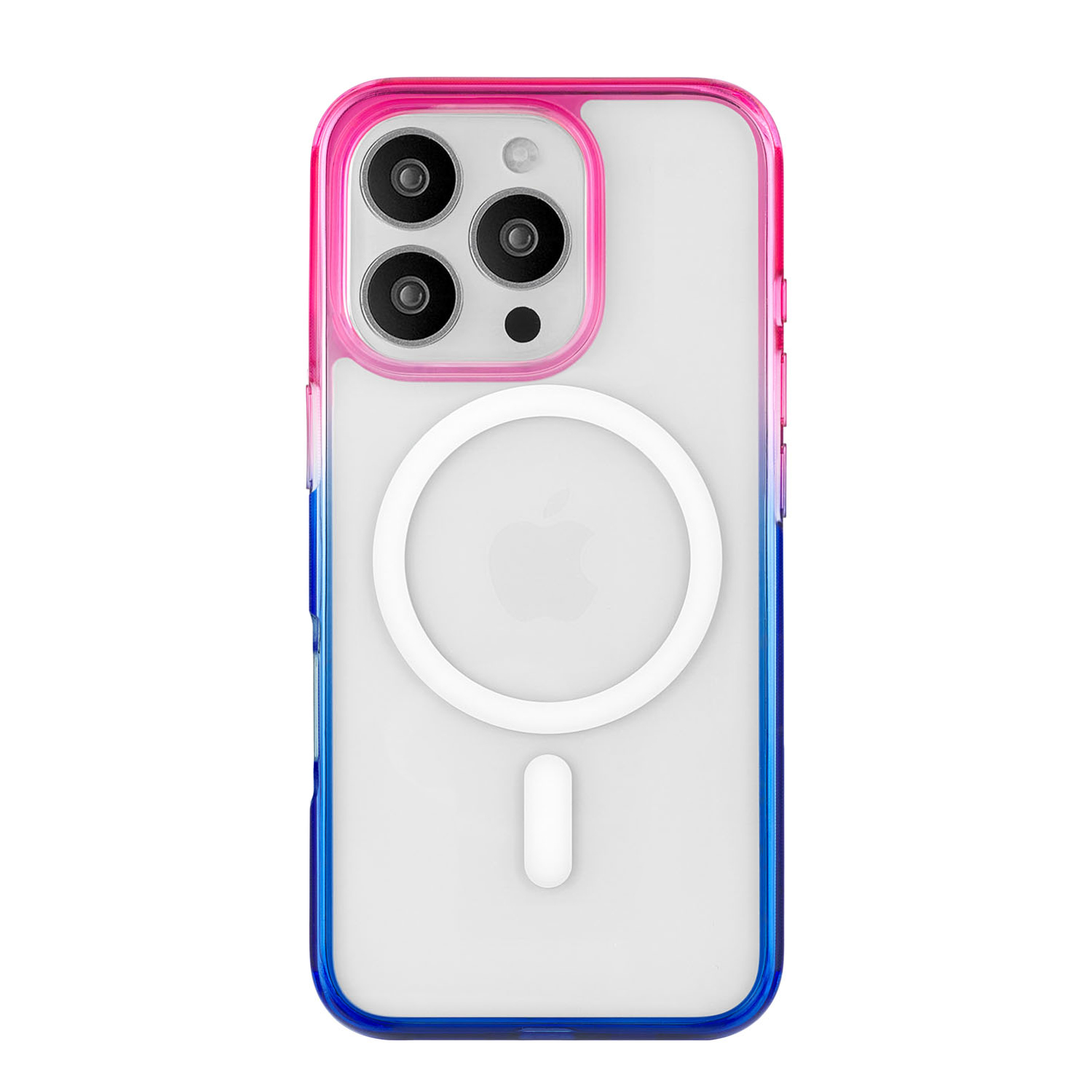 Чехол защитный uBear Fusion Mag Case для iPhone 16 Pro, сине-розовый