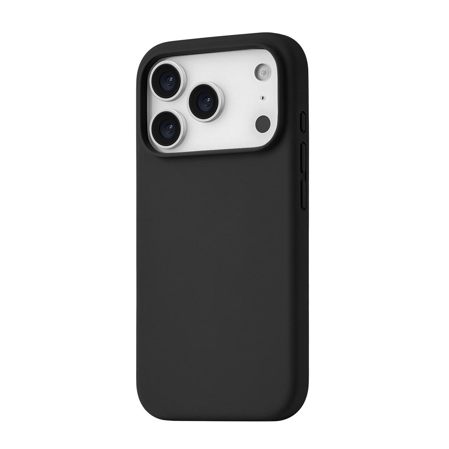 На фото изображено Чехол защитный uBear Touch Mag Case для iPhone 17 Pro, MagSafe, черный