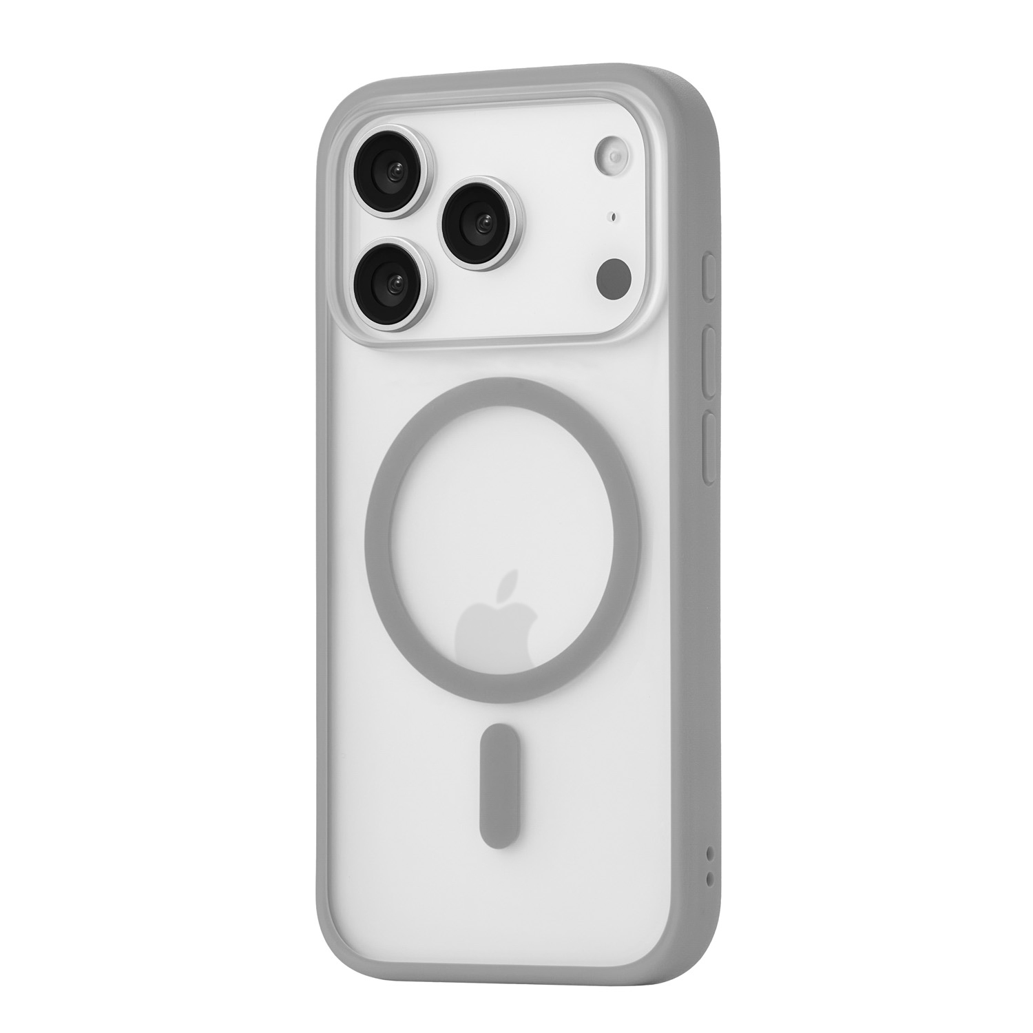 На фото изображено Чехол защитный uBear Cloud Mag Case для iPhone 17 Pro, MagSafe, серый 