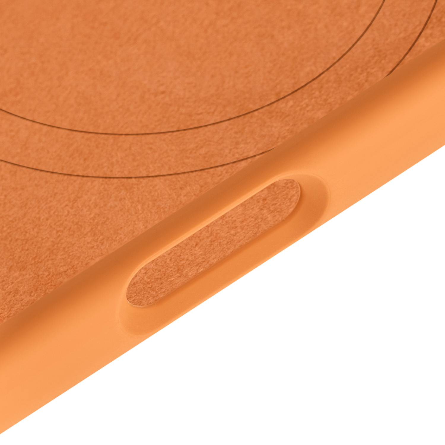 На фото изображено Чехол защитный uBear Touch Mag Case для iPhone 17 Pro Max, MagSafe, оранжевый