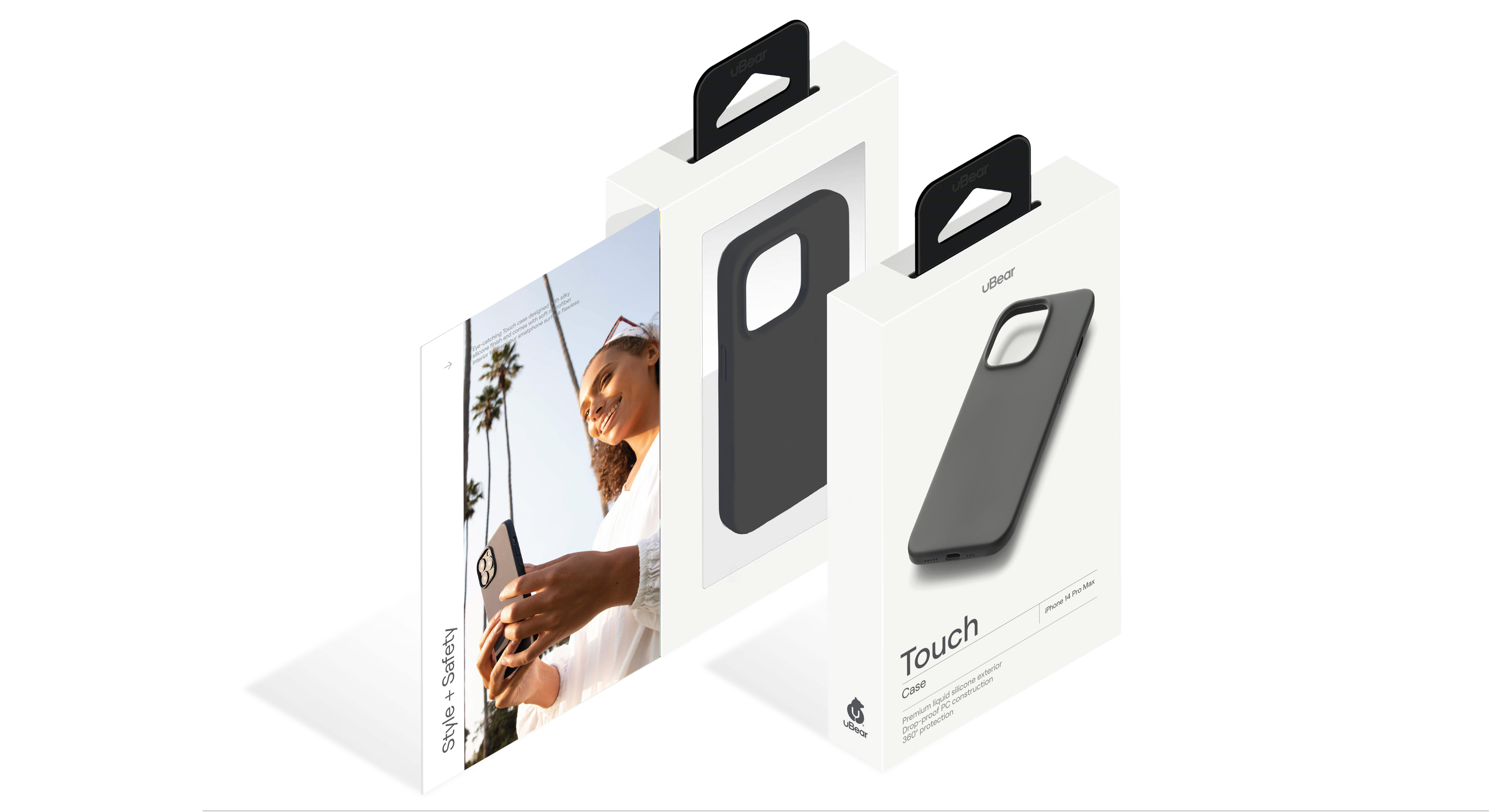 Чехол защитный uBear Touch Case для  iPhone 14 Pro Max, чёрный