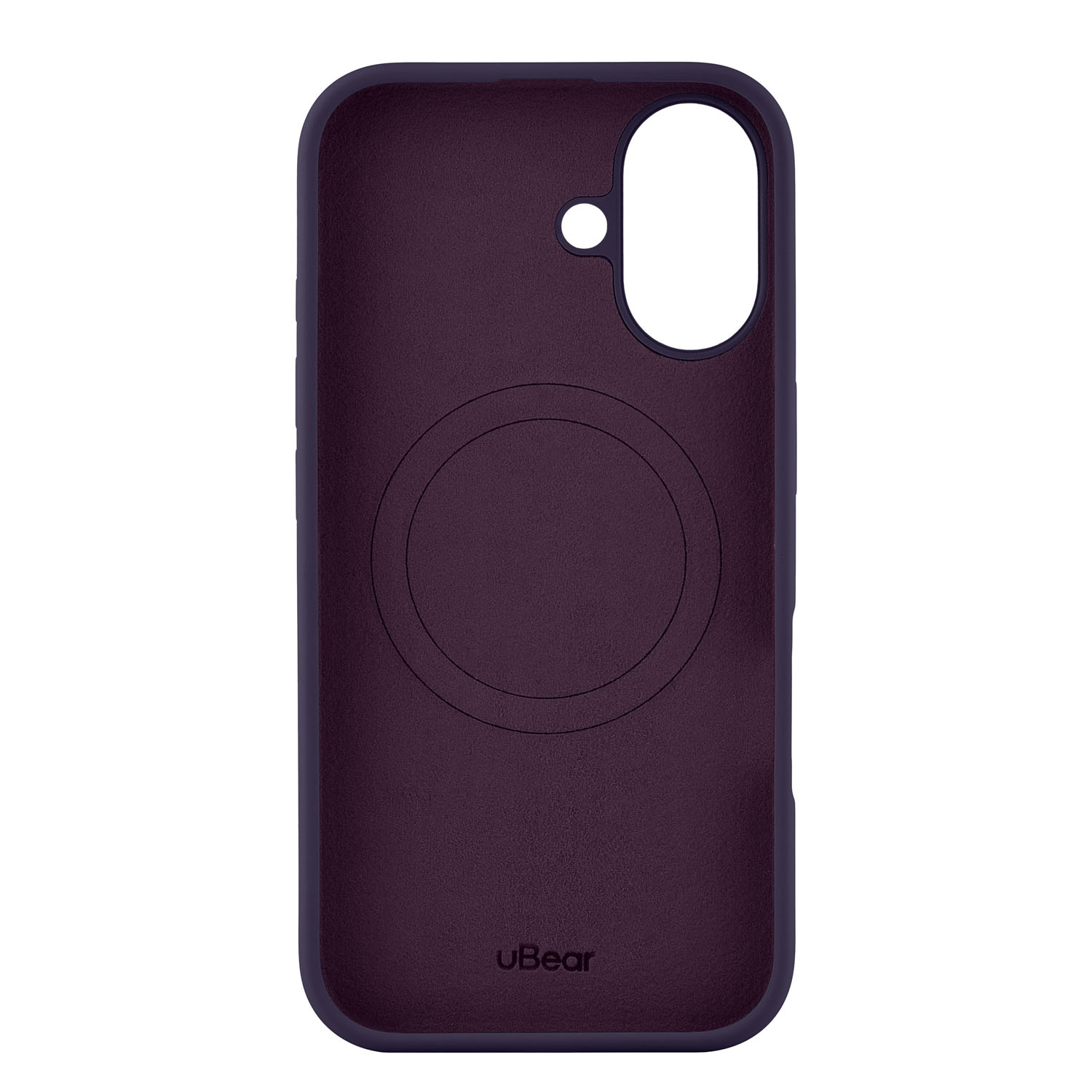 Чехол защитный uBear Touch Mag Case для iPhone 16, темно-фиолетовый