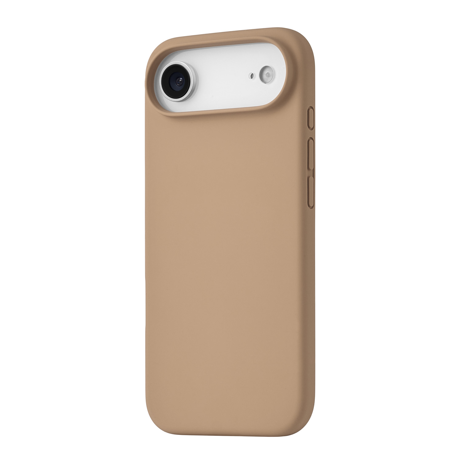 На фото изображено Чехол защитный uBear Touch Mag Case для iPhone 17 Air, MagSafe, латте