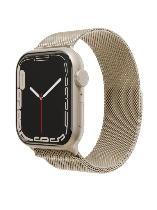 Ремешок из нержавеющей стали сетчатый VLP для Apple Watch 42/44/45, золотой Ремешок из нержавеющей стали сетчатый VLP для Apple Watch 42/44/45, золотой