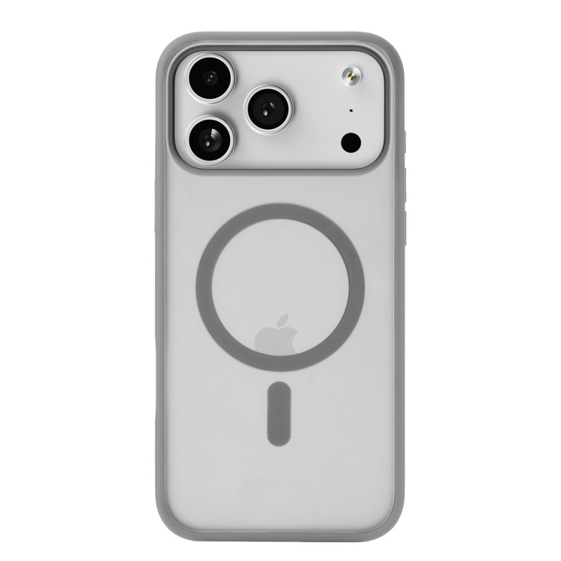 Фото Чехол защитный uBear Cloud Mag Case для iPhone 17 Pro Max, MagSafe, серый На фото изображено Чехол защитный uBear Cloud Mag Case для iPhone 17 Pro Max, MagSafe, серый
