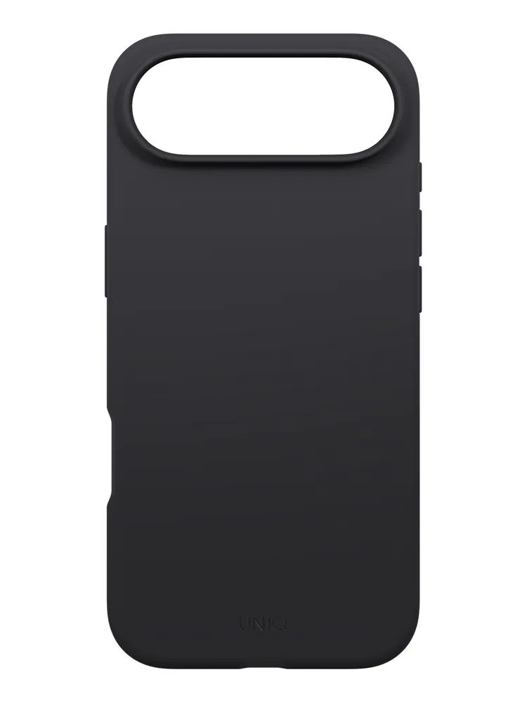 На фото изображено Чехол Uniq Lino MagSafe для iPhone Air, черный
