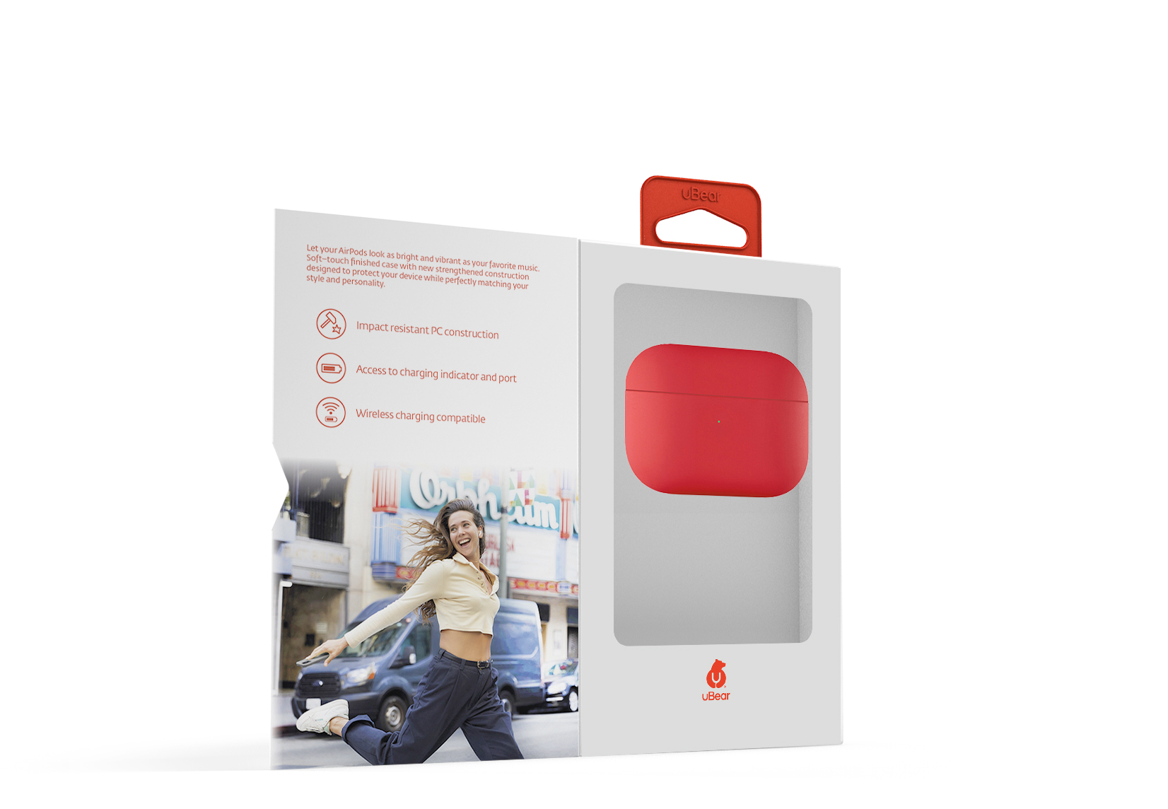 Защитный чехол AirPods Pro Touch Pro Silicone Case, красный