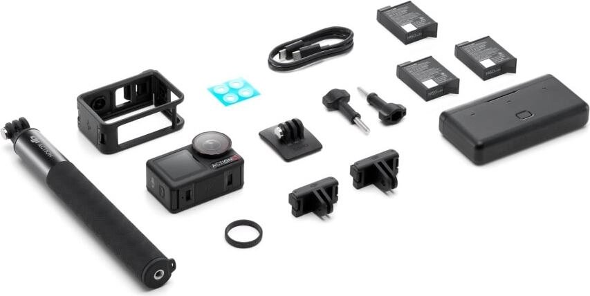 На фото изображено Экшн-камера DJI Osmo Action 5 Pro Adventure Combo