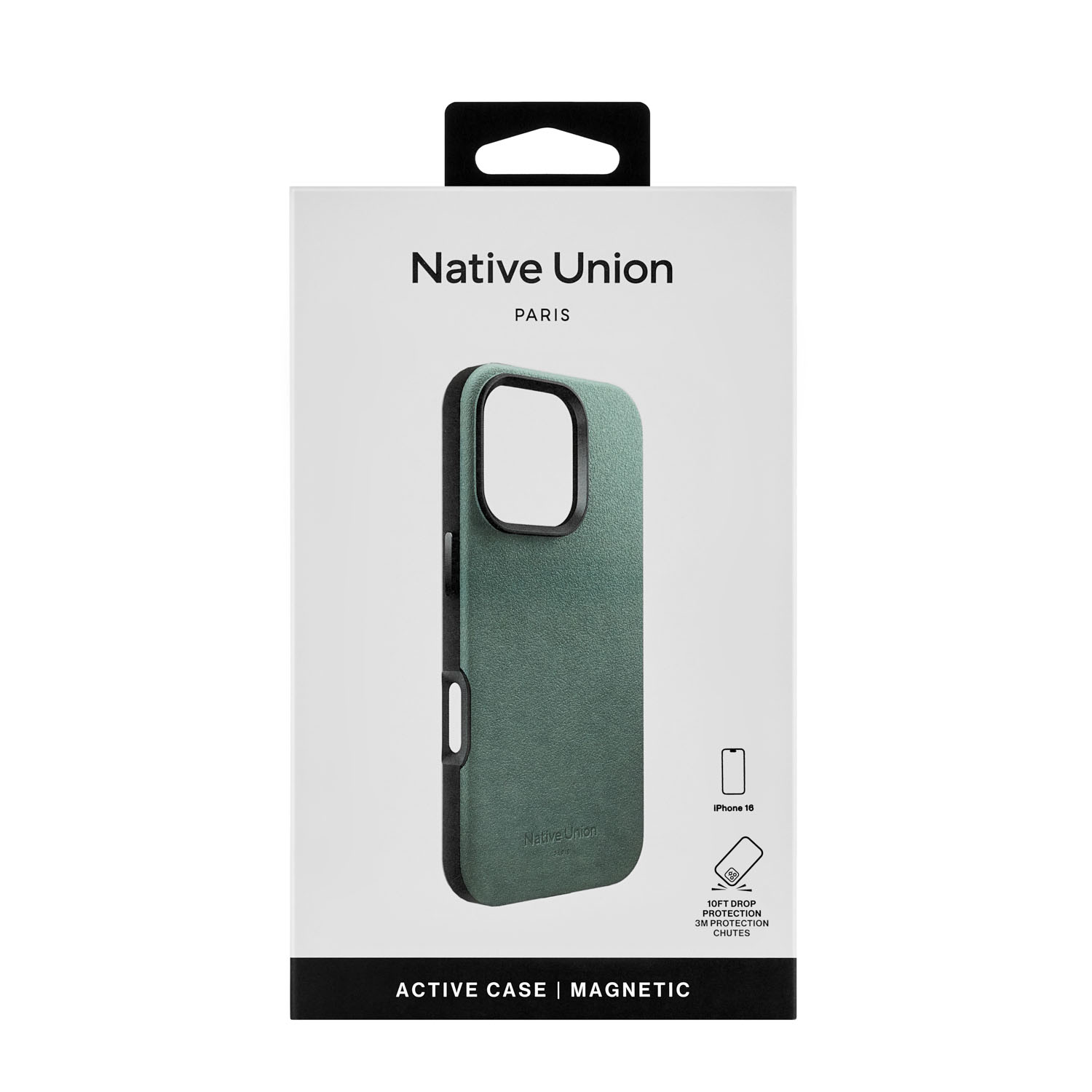 Чехол Native Union Active Case MagSafe для iPhone 16, зеленый