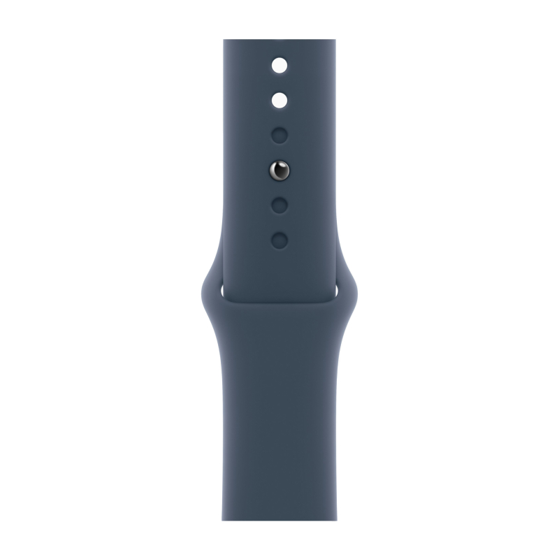 Apple Watch SE 2024, 44 мм, корпус из алюминия цвета «Серебристый», спортивный ремешок, размер S/M