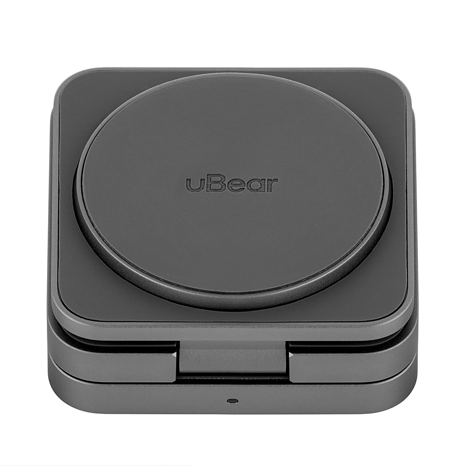 Беспроводное зарядное устройство uBear Balance с поддержкой MagSafe, серый