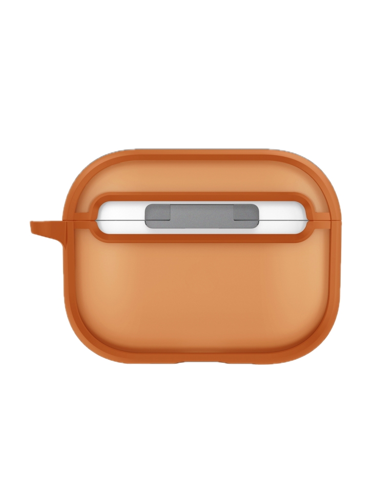 На фото изображено Чехол Uniq Veren для AirPods Pro 3, Sunset Ember