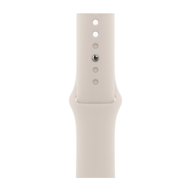 Apple Watch SE 2024, 44 мм, корпус из алюминия цвета «Сияющая звезда», спортивный ремешок, размер M/L