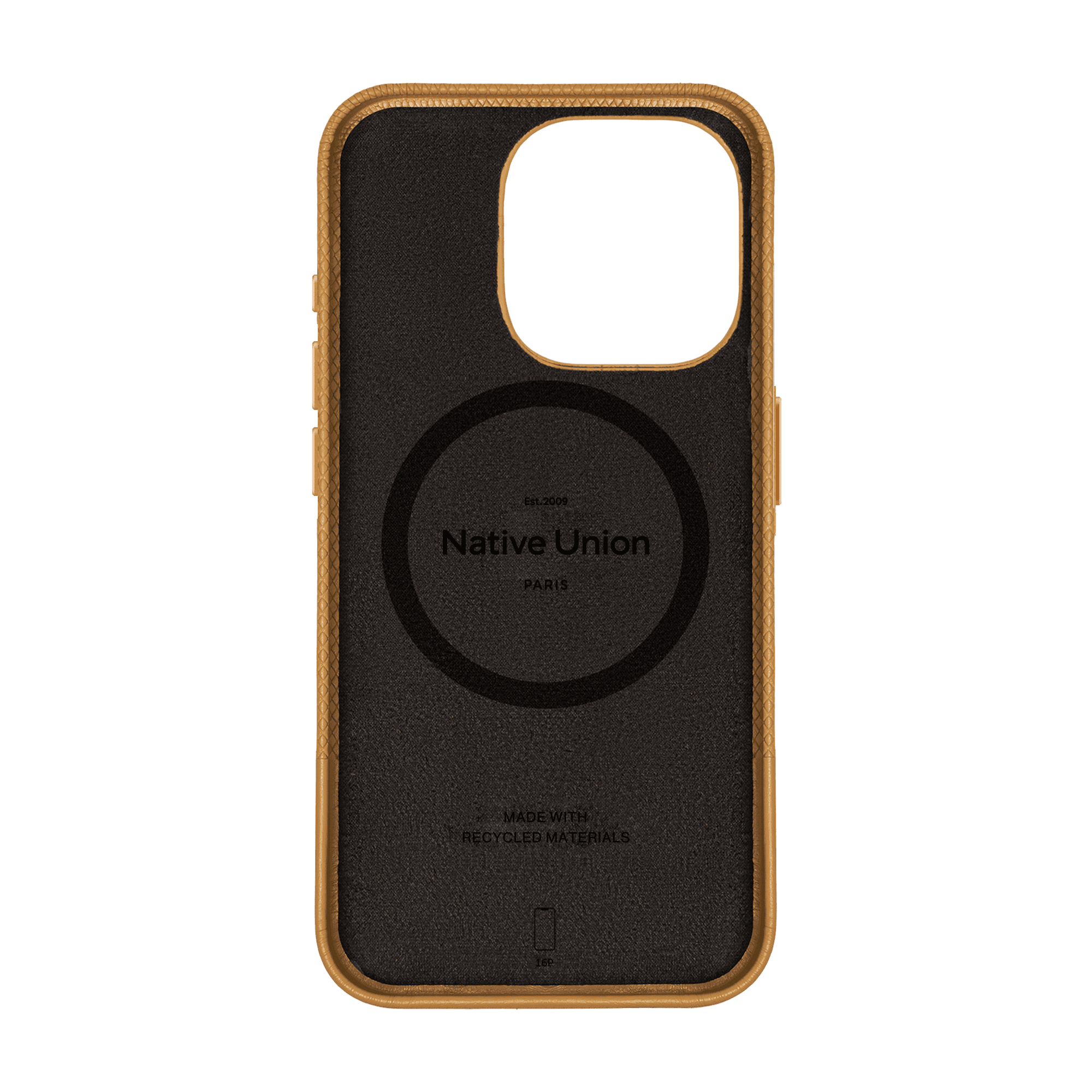 На фото изображено Чехол Native Union (RE)Classic Case MagSafe для iPhone 16 Pro, крафт