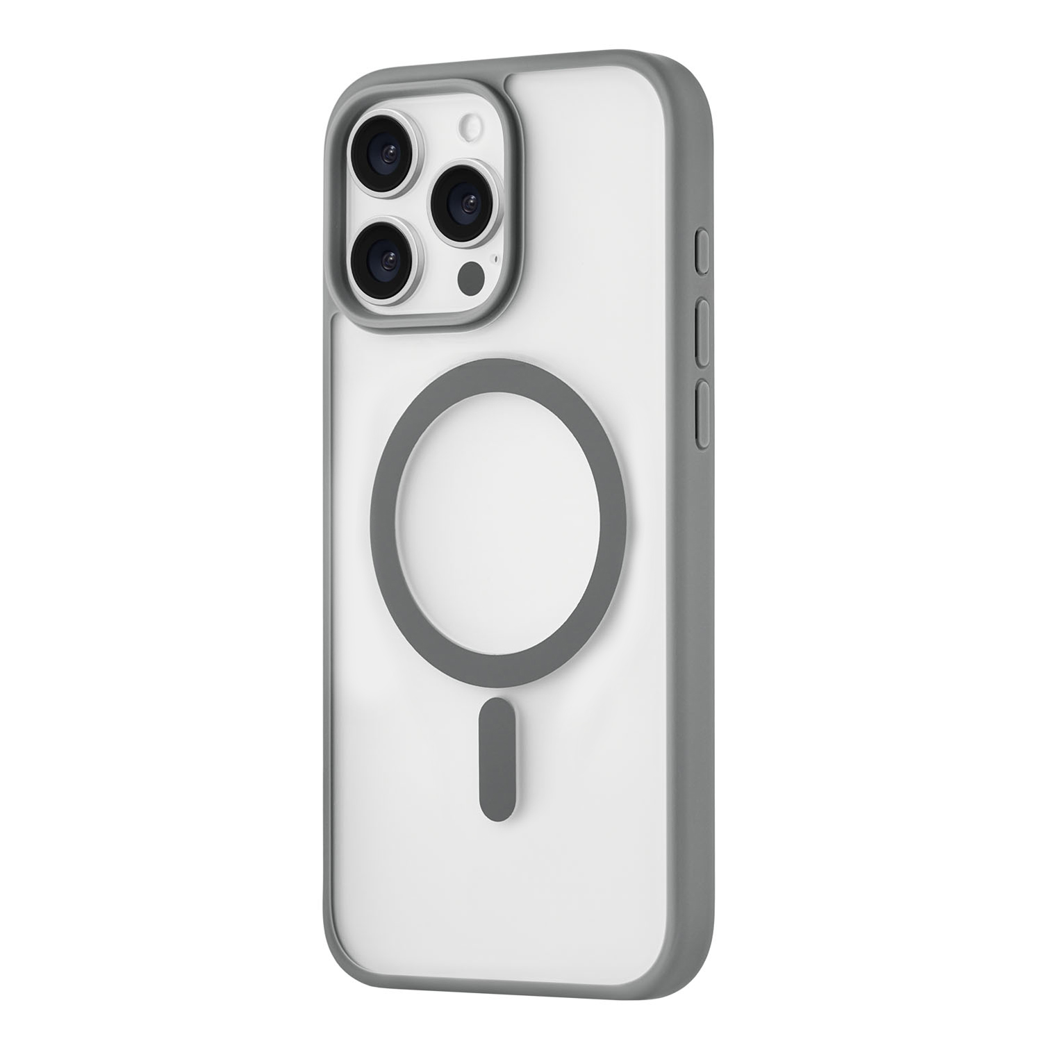Чехол защитный uBear Cloud Mag Case для iPhone 16 Pro Max, серый