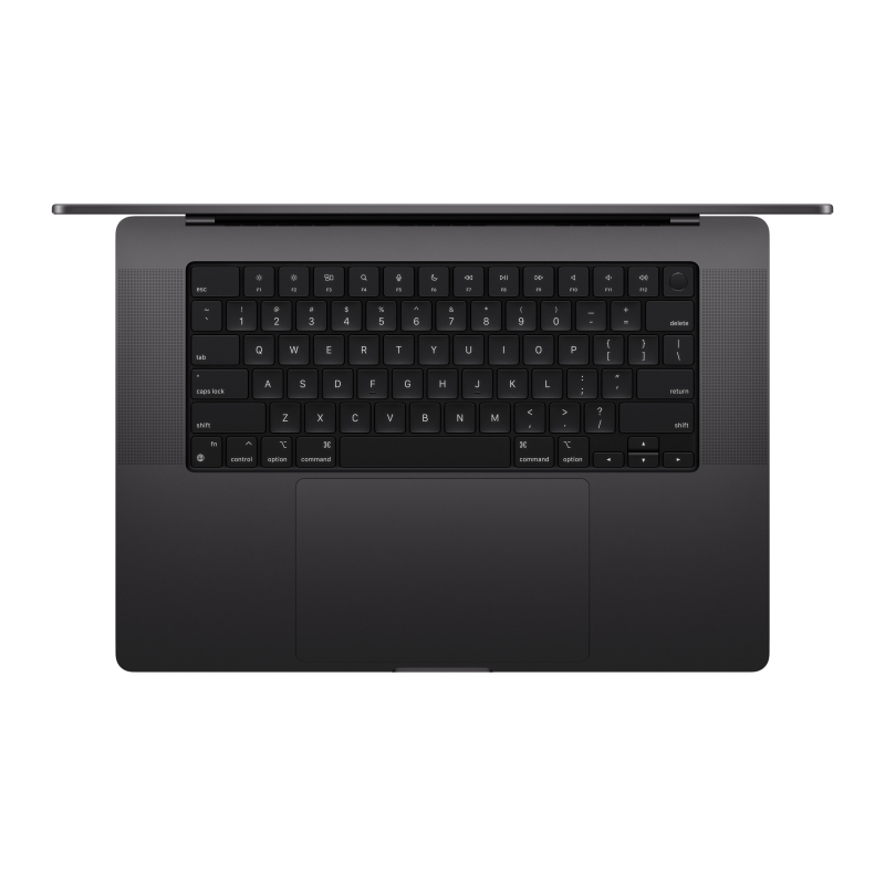 На фото изображено Apple MacBook Pro 16" (M5 Max, 18C / 40C, 2026) 48 ГБ, 1 ТБ SSD, чёрный космос