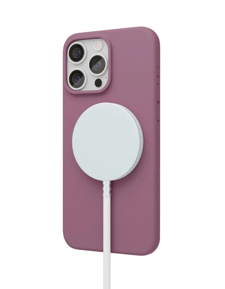 Чехол защитный VLP Aster Case с MagSafe для iPhone 15 Pro, пудровый