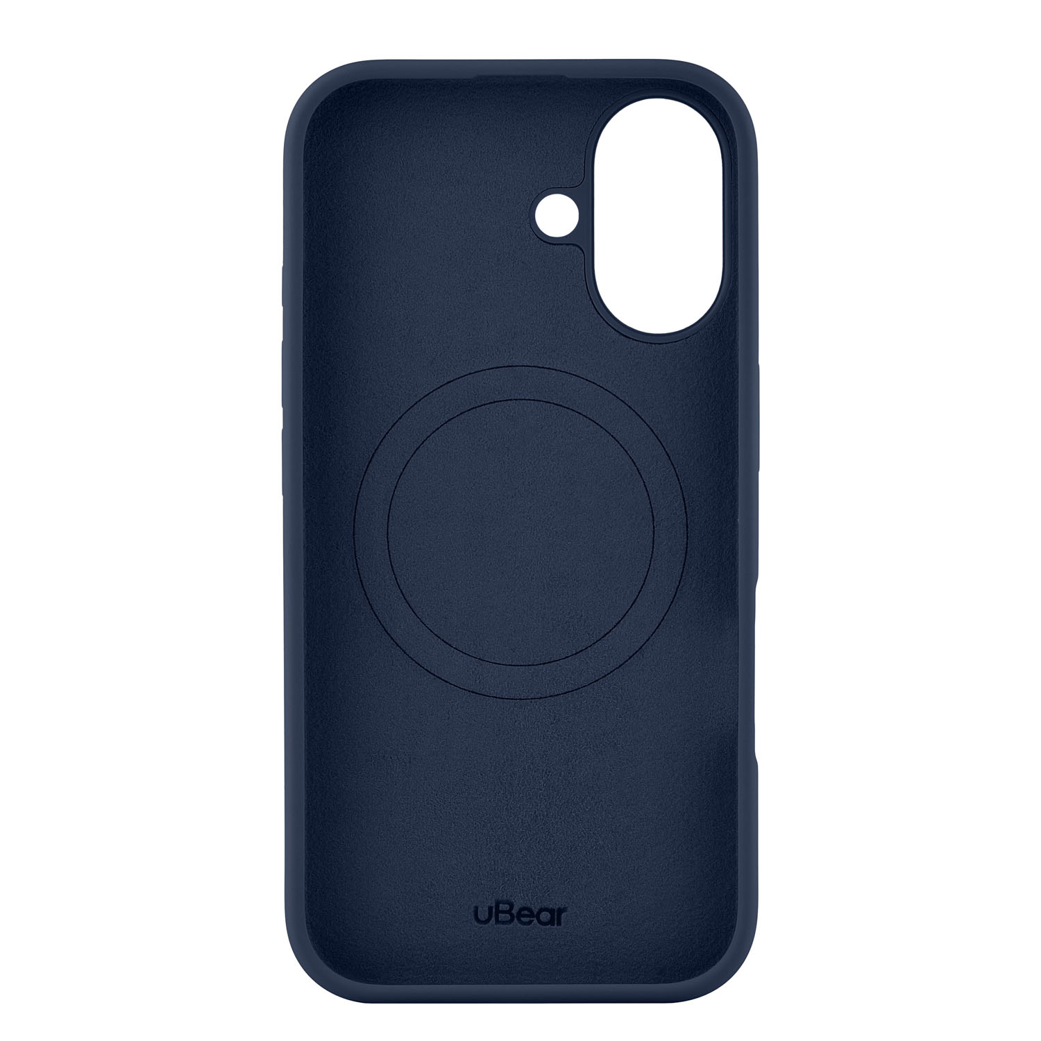 Чехол защитный uBear Touch Mag Case для iPhone 16, темно-синий