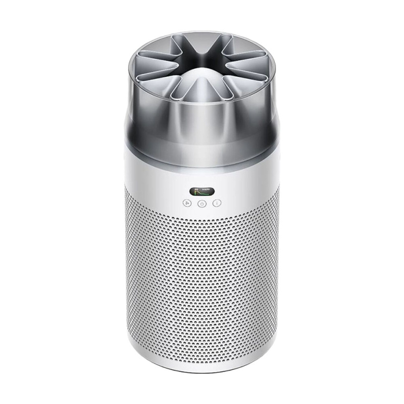 На фото изображено Очиститель воздуха Dyson HushJet, серебристый