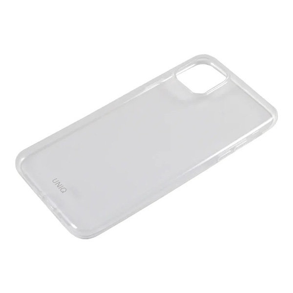 На фото изображено Чехол Uniq для iPhone 11 Glase Transparent, прозрачный