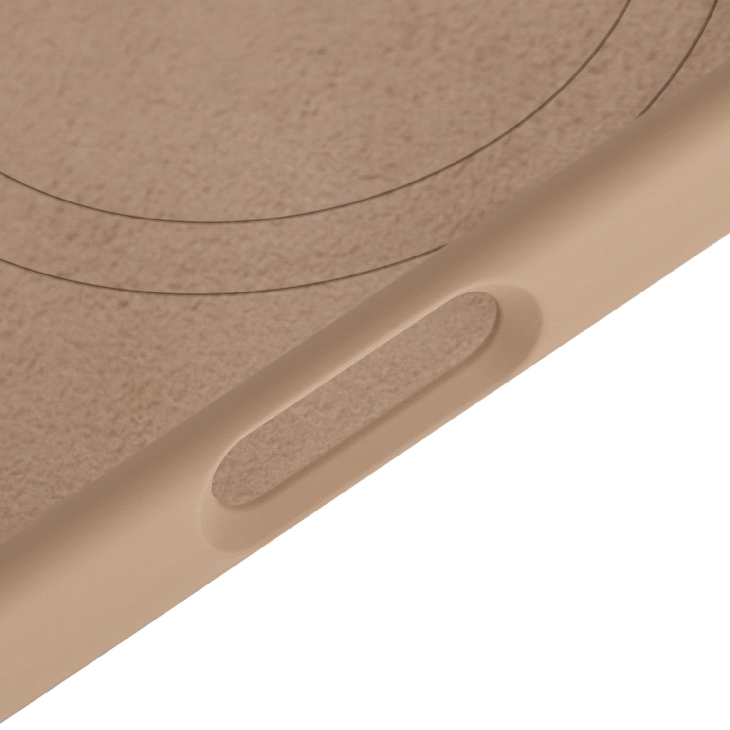 На фото изображено Чехол защитный uBear Touch Mag Case для iPhone 17 Pro, MagSafe, латте