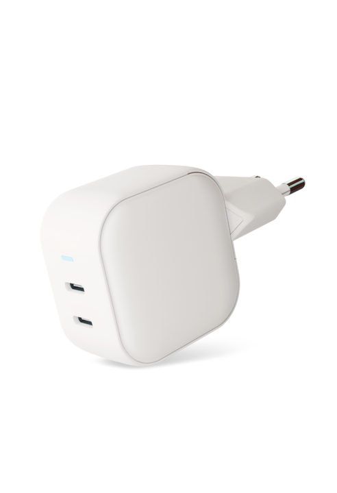 Сетевое зарядное устройство VLP G-Charge 45 Вт USB-C+USB-С, белый Сетевое зарядное устройство VLP G-Charge 45 Вт USB-C+USB-С, белый