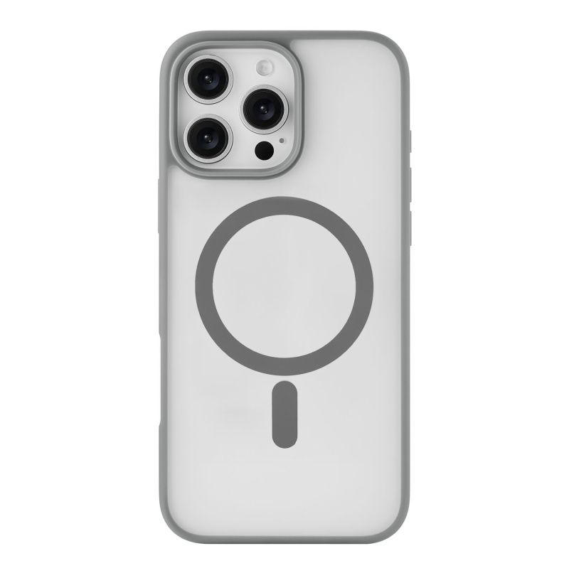 Чехол защитный uBear Cloud Mag Case для iPhone 16 Pro Max, серый