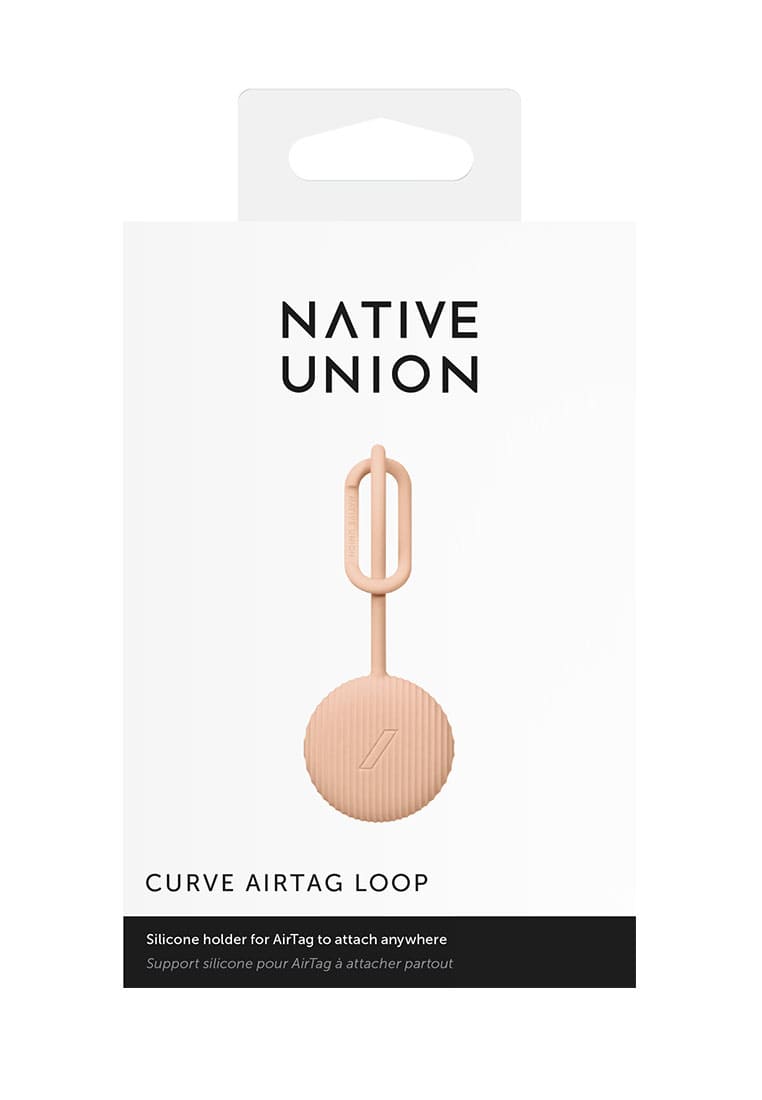Чехол защитный для AirTag Native Union Curve AirTag Case, персиковый