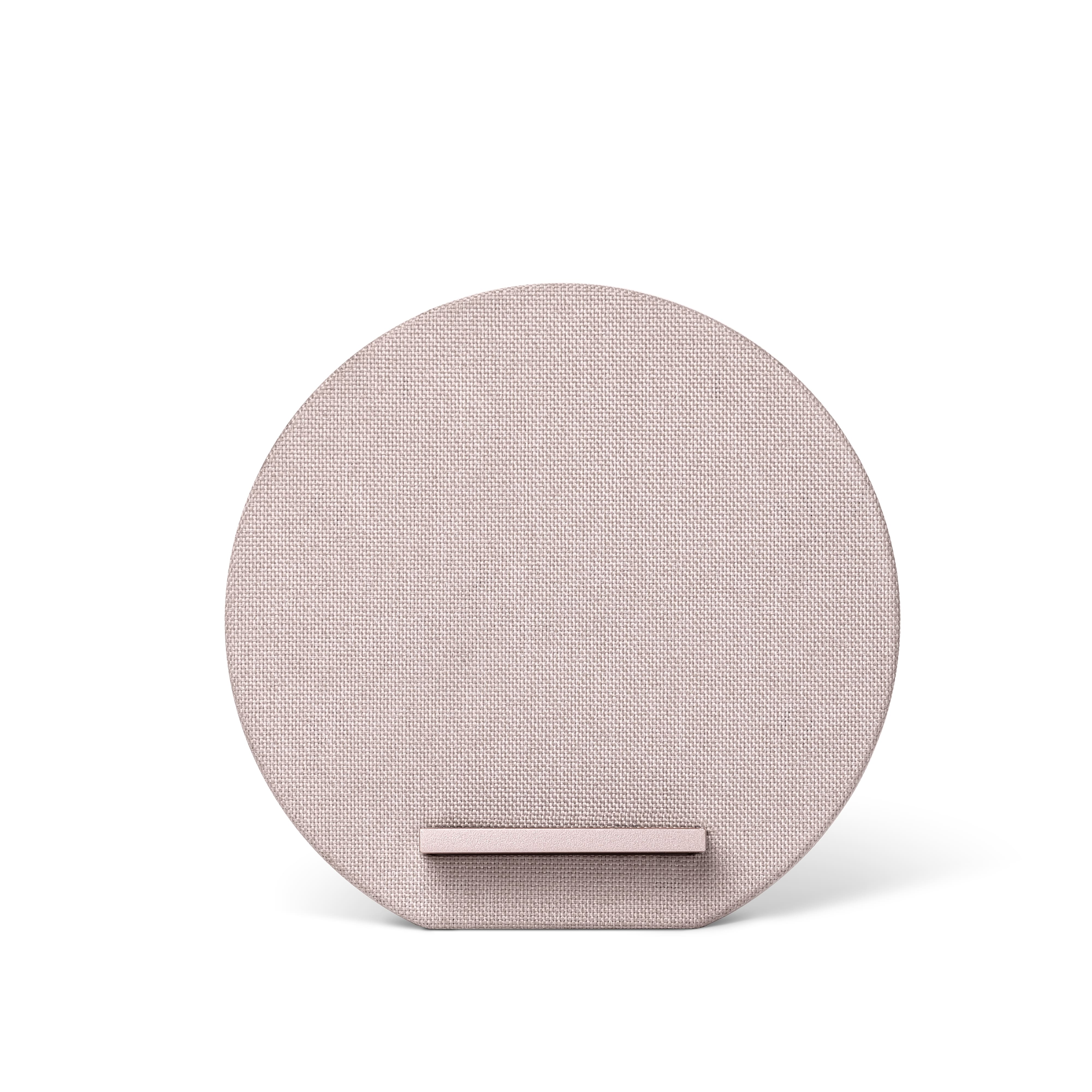 Беспроводное зарядное устройство Native Union Dock Wireless Fabric, с подставкой, розовый