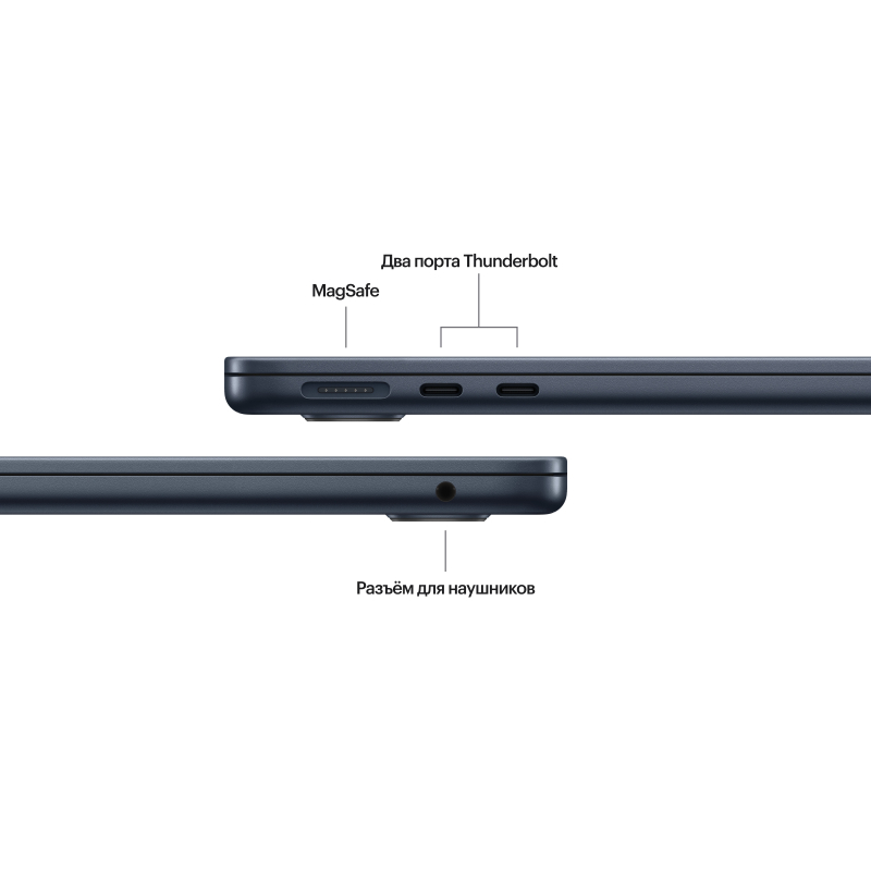 Apple MacBook Air 13" (M3, 8C / 8C, 2024) 8 ГБ, 256 ГБ SSD, Полуночный черный