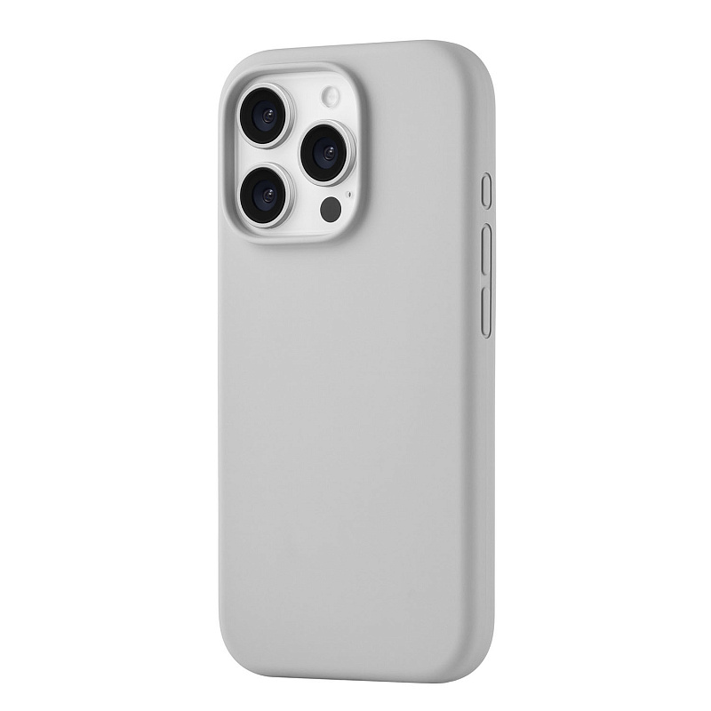 Чехол защитный uBear Touch Mag Case для iPhone 16 Pro, светло-серый