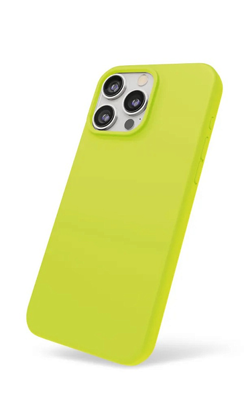 Чехол защитный VLP Aster Case с MagSafe для iPhone 15 Pro Max, неоновый зеленый