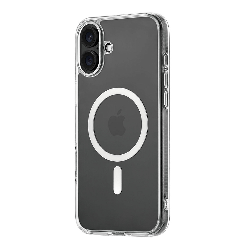 Чехол защитный uBear Real Mag Case для iPhone 16 Plus, усиленный, прозрачный