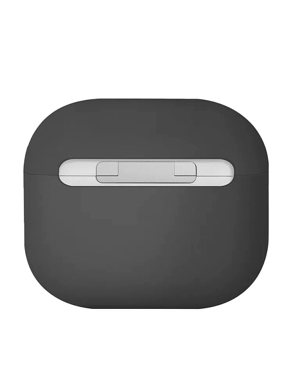 Защитный чехол Uniq Lino Silicone Case для Airpods 4, темно-серый Защитный чехол Uniq Lino Silicone Case для Airpods 4, темно-серый