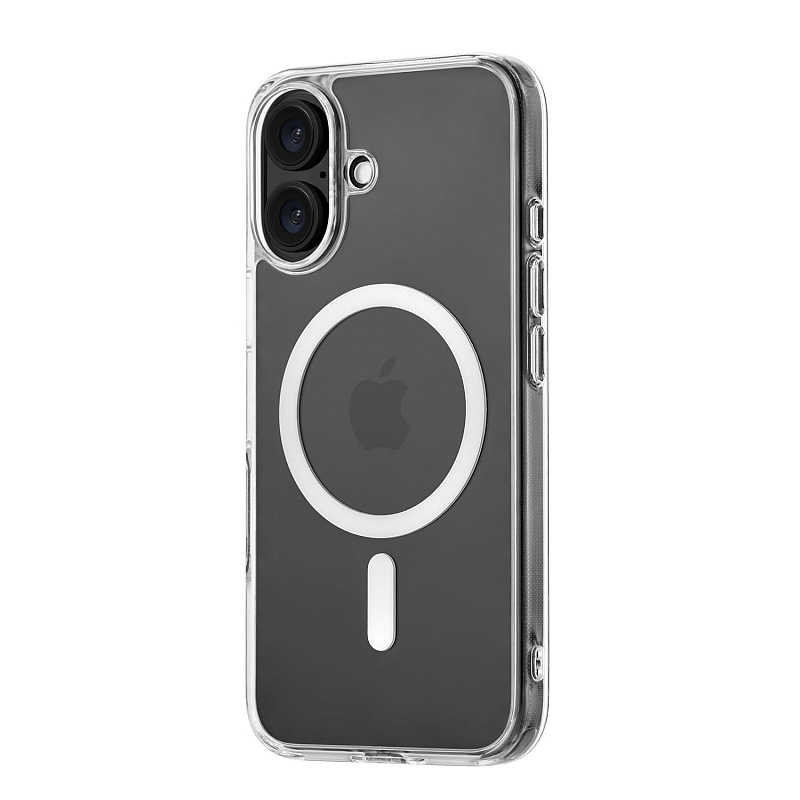 Чехол защитный uBear Real Mag Case для iPhone 16, прозрачный