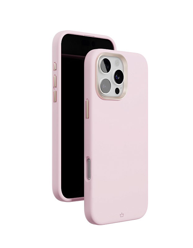 Чехол защитный VLP Aster Pro Case с MagSafe для iPhone 16 Pro, розовый