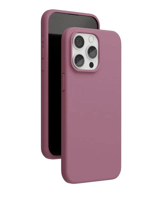 Чехол защитный VLP Aster Case с MagSafe для iPhone 15 Pro Max, пудровый Чехол защитный VLP Aster Case с MagSafe для iPhone 15 Pro Max, пудровый
