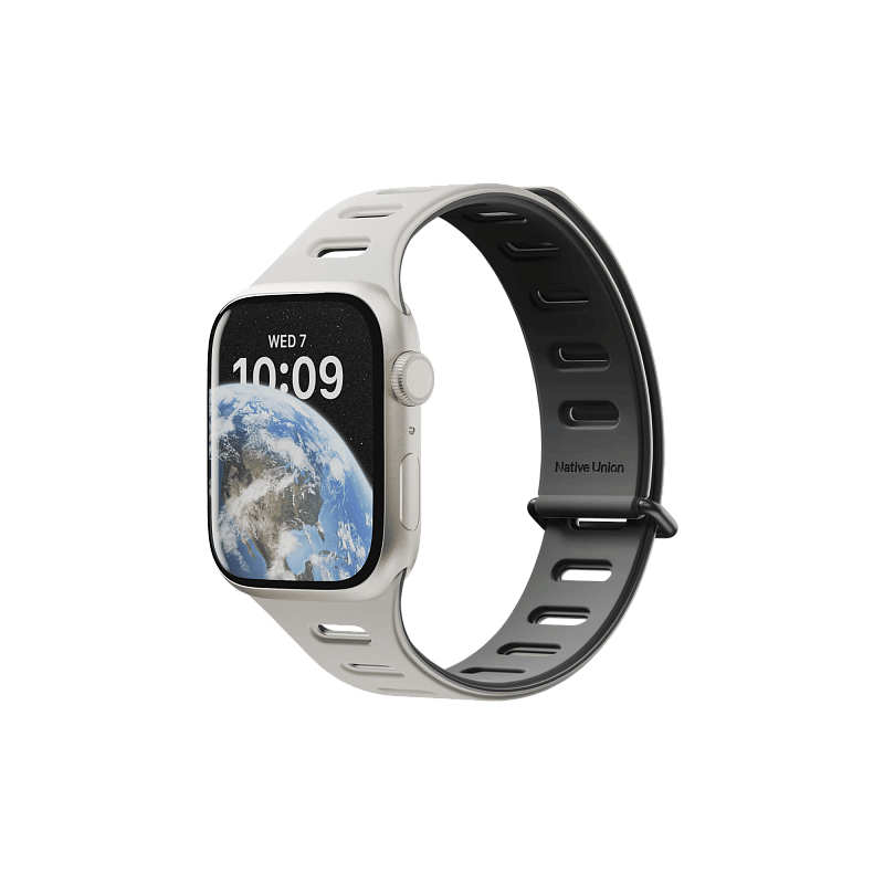 Ремешок Native Union для Apple Watch Magnetic 42/44/45/49мм,черный/серый